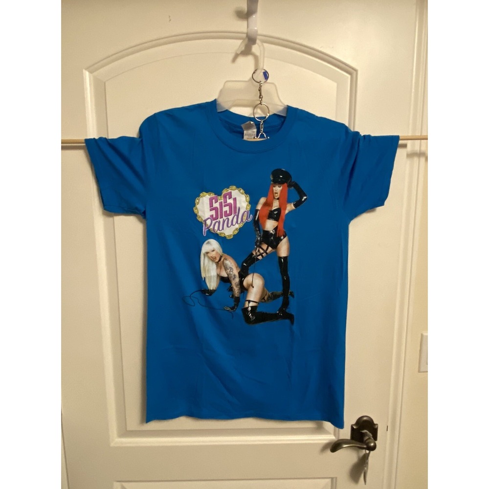 Gildan Men's Blue 100% Cotton Crew Neck Sisi Panda Tattoo Masochist KillerBoots